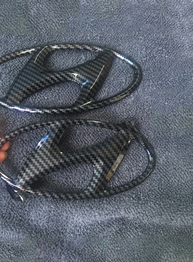 适用于18 19 20年款现代IX35新悦动胜达IX45改装黑色汽车前后车标