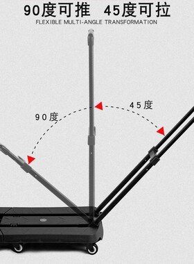 平板手推车小推车拉货车轻便乌龟拖车折叠推拉车搬运车家用拖板车
