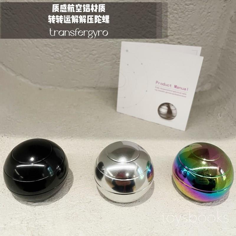 全拆卸旋转桌面圆球转运陀螺大人小朋友解压指尖玩具小礼品旋转球