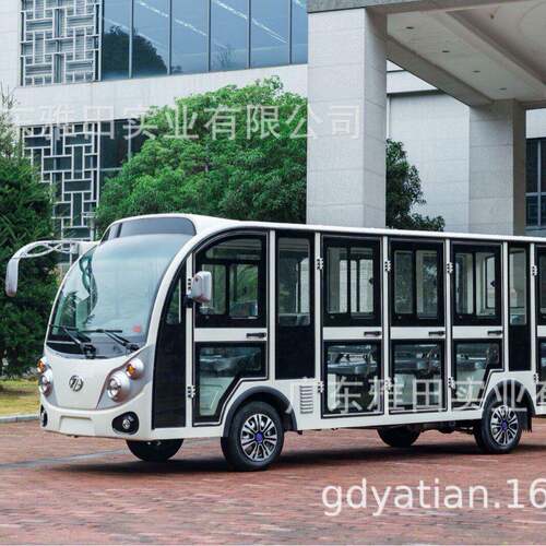 GD14M型14座电动四轮观光车带门带空调全封装公园景区观光车