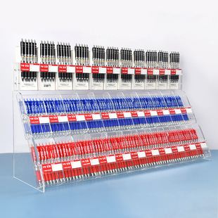 亚克力透明笔架马克笔收纳架子有机玻璃笔展示架倾斜亚克力笔架