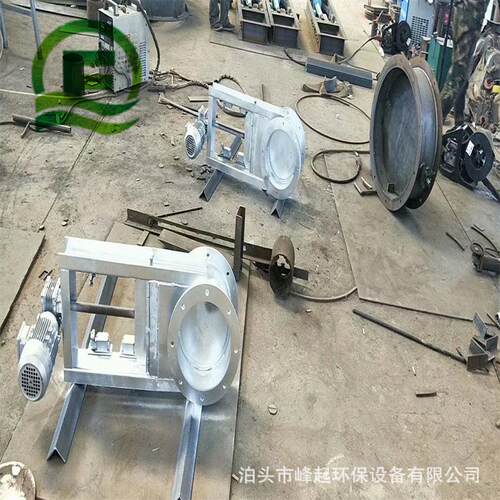 气动不锈钢插板阀全密封闸板阀平板阀门400型圆法兰插板门厂家