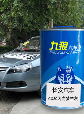 九狼汽车漆长成品安汽车漆梦兰灰CX20珍珠白闪光咖啡金黄30及品红
