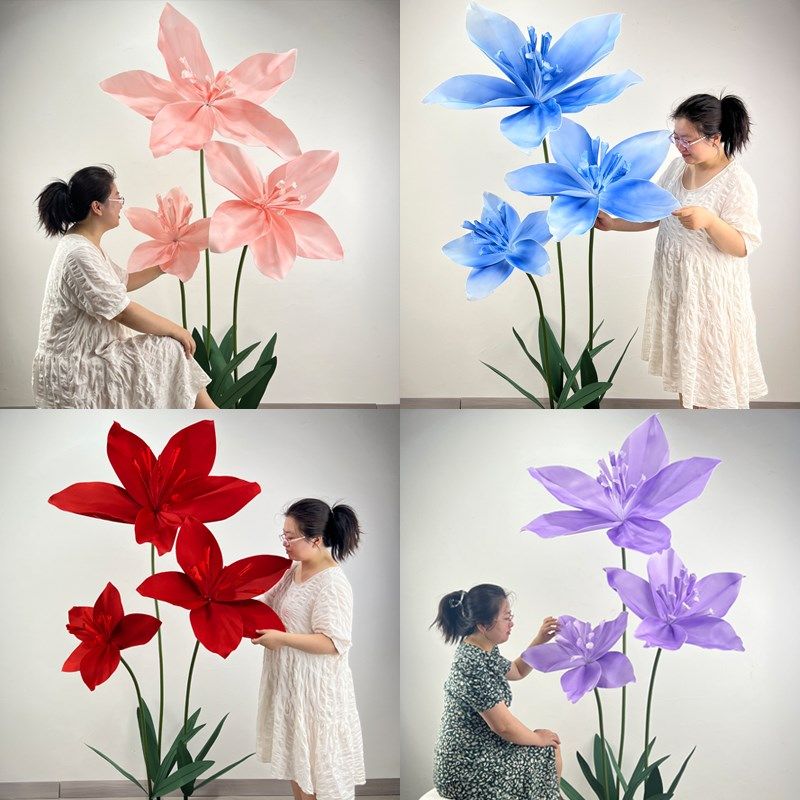 婚礼大型纸艺花装饰花橱窗美陈商场装饰花艺活动布置巨型仿真纸花