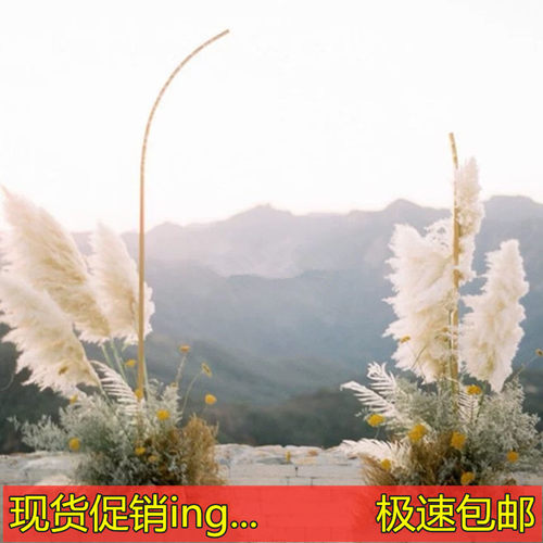 新款婚庆道具拱形招手拱门舞台背景迎宾摆件装饰婚礼铁艺架子