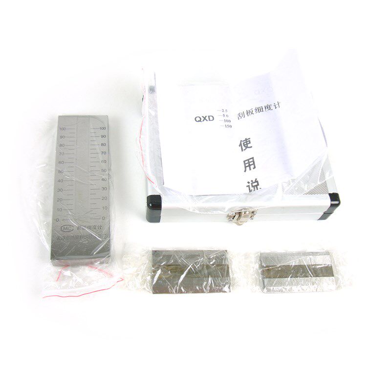 上海祈工不锈钢细度板涂料油墨刮板细度计高精度过计量0-50/100um