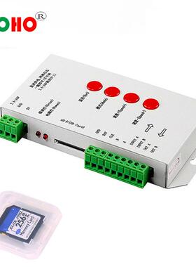 LED全彩控制器 T-1000S控制器 SD卡单口控制器 外控全彩控制器