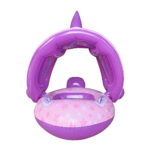 Inflatable Swimming Ring with Sun Shade Swimming Float Seat