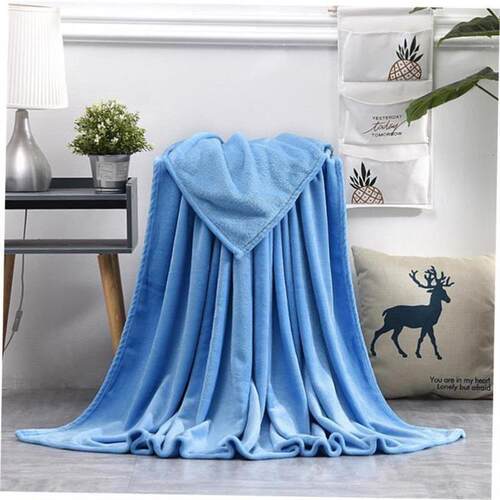 Warm Coral Fleece Blanket Winter Sheet Bedspread Sofa Throw1