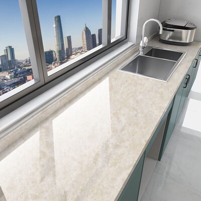 Kitchen sticker waterproof marble self-adhesive wallpaper