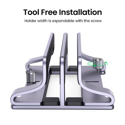 NEW UGREEN Vertical Laptop Stand Holder Foldable Aluminum No