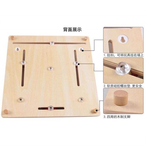 Wooden Clock Math Toy For Baby Kds Date Learnng Developmen