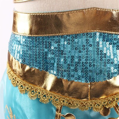 Girls Arabian Princess Costume Jasmine Dress for Carnival Ch