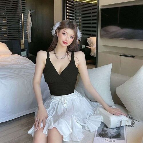 Sexy Backless Waist Strapless Vest Womens Inner Knitted Bas