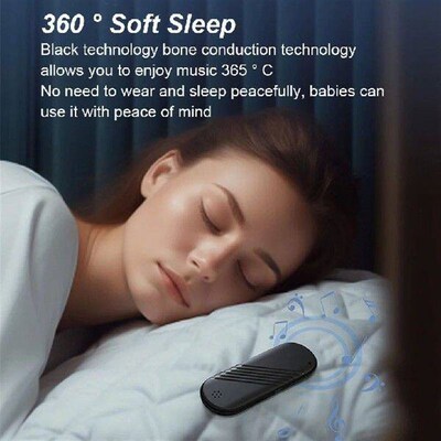 Black Waterproof Speaker For Outdoor With Sleep-assisted