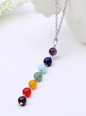 7 Chakra Reiki Beads Healing Gemstone Charms Pendant Yoga Ba