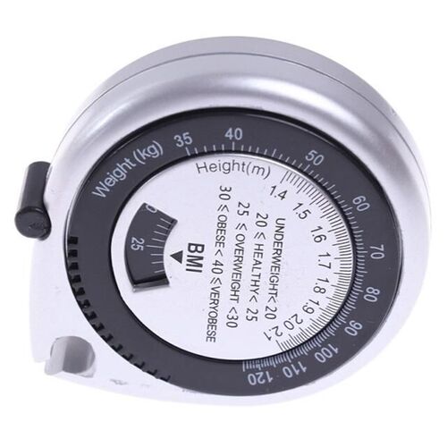 1pc Body Mass Measuring Tape BMI Calculator - Fitness Weight