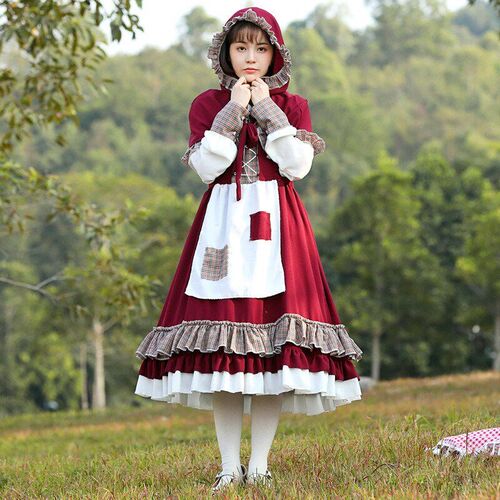 Halloween Little Red Riding Hood costume万圣节服装