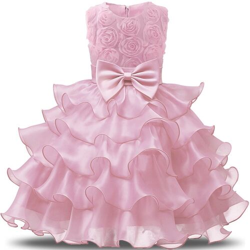 Flower Girl Dress For Wedding Baby Girl 3-8 Years Birthday O