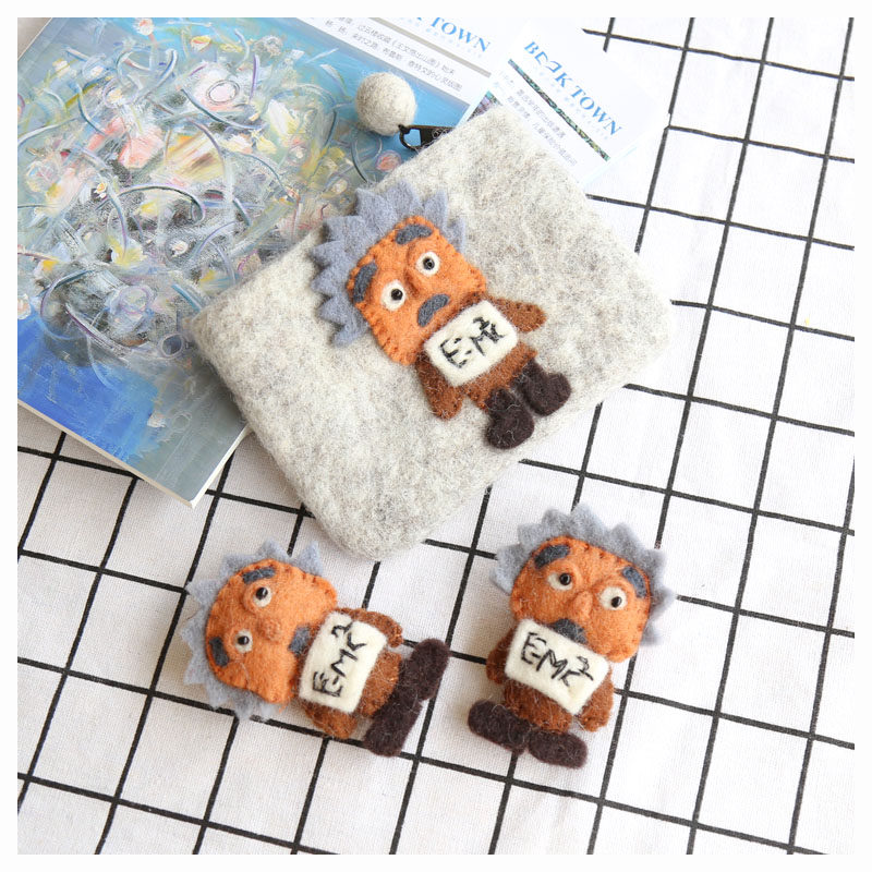 治愈软糯可爱羊毛毡钥匙包零钱包动物爱因斯坦硬币包手拿包森女风,节庆用品/礼品,创意零钱包,淘宝优惠券,粉丝福利购,淘宝优惠卷