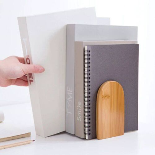 Nature Bamboo Desktop Organizer Bookends Book Ends Stand Hol
