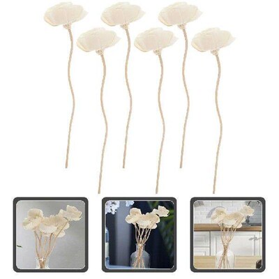 6 Pcs Aromatherapy Rattan Diffuser Sticks Dried Flower