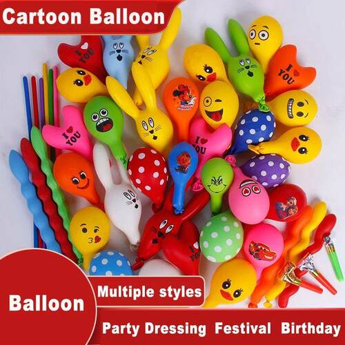 50/100pcs 3D Cartoon Balloons SpecialShape Birthday Party D