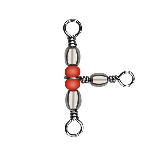 20Pcs/lot Fishing Snap Swivel 3 Way Barrel Swivel Ring Fishh