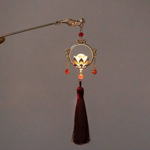 Chinese Lantern Hair Pin Clips Hair s LED Light Hair Accesso