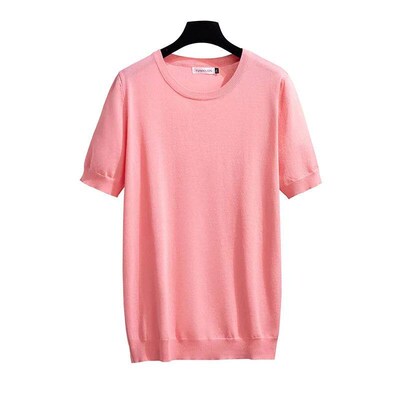 New 2022 Ladies Summer Plus Size Knit Tops For Women Large S