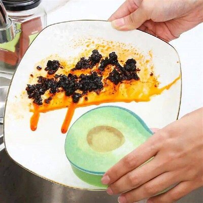 3~9PCS Avocado Dishwashing Cotton Non-marking Green