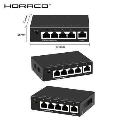 5/8/16/24 Gigabit Ethernet Switch 10/100/1000Mbps RJ45 LAN F