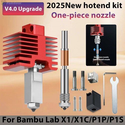 New Hotend For Bambu Lab P1P X1C P1S X1 X1E V4.0 Upgrade Hot