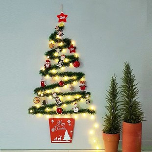 Christmas Creative Wall Tree with Lights DIY Christmas Orna