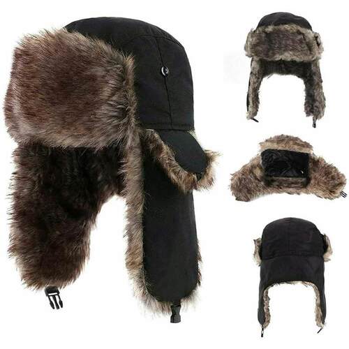 2024 Mens Women Unisex Warm Trapper Aviator Trooper Earflap