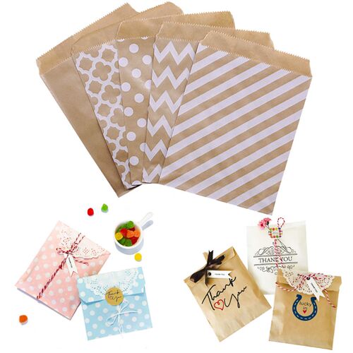 Kraft Paper Bags For Gifts Food Cookie Biscuits Candy Bag Pa