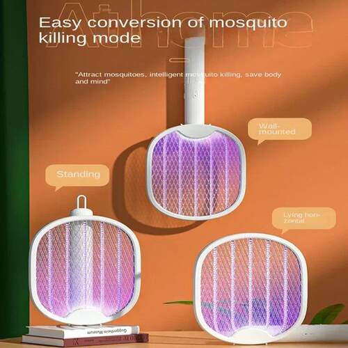 Foldable electric mosquito killer USB rechargeable fly trap