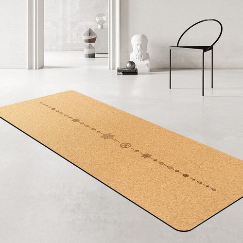 Cork Yoga Mat Natural Rubber Non-slip Floor Mat Household Lo