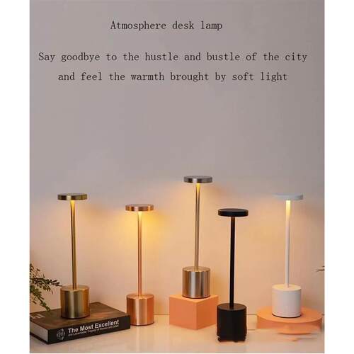 LED Touch Table Lamp USB Rechargeable Cordless Night Light S