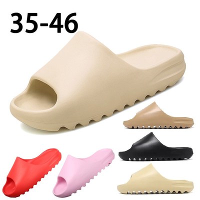 Summer Home Men Slippers Simple Solid Color Shoes Non-slip B
