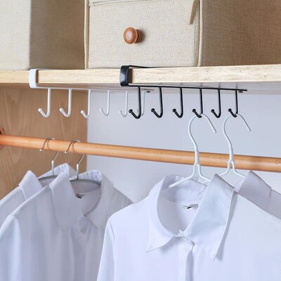 6 Hooks for kitchen Cupboard Hanging Hooks Cup Holder Closet