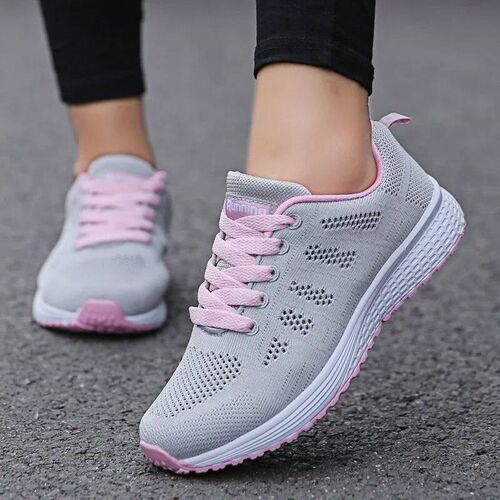 Women Casual Shoes Fashion Breathable Walking Mesh Flat Shoe