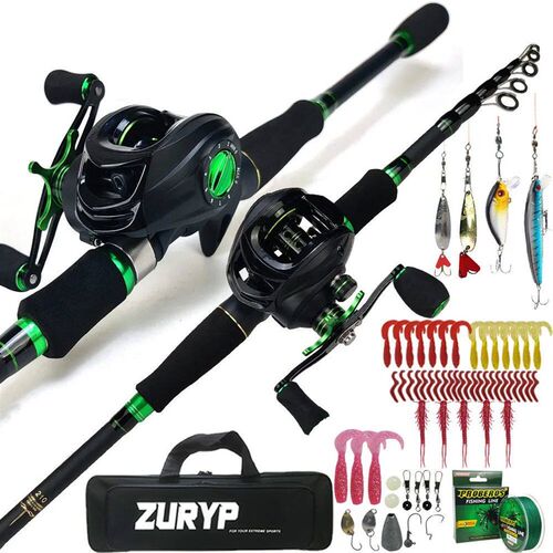 Fishing Rod Set Telescopic Rods Set Carbon Rod Fish Reel Com