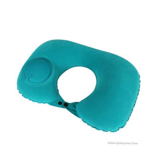 U-Shape Travel Pillow Automatic Air Inflatable Airplane Car