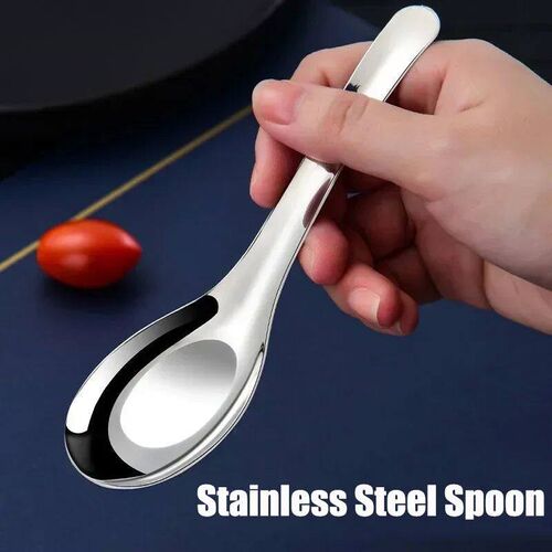 Stainless Steel Chinese Soup Spoons  Home Kitchen Deepen Lar
