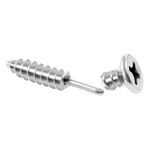 2PC Punk Men & Women Stud Earring Anti Allergic Stainless St