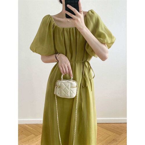 Off-shoulder Dress Womens Summer High-end Stunning French S