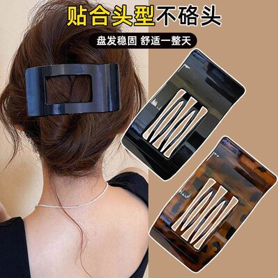 New Square Abalone Hair Clamp Plate Design, Flexible High-En