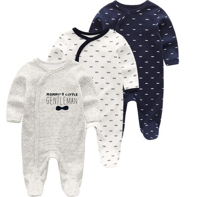 Newborn Baby winter clothes 3pcs baby boys girls rompers lon
