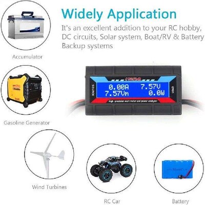 150A High Precision RC Watt Meter Power yzer Voltmeter